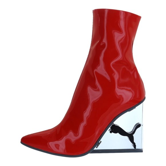 Puma Fenty Cat Wedge Patent Women's Fashion Boots - Picture 2 of 7